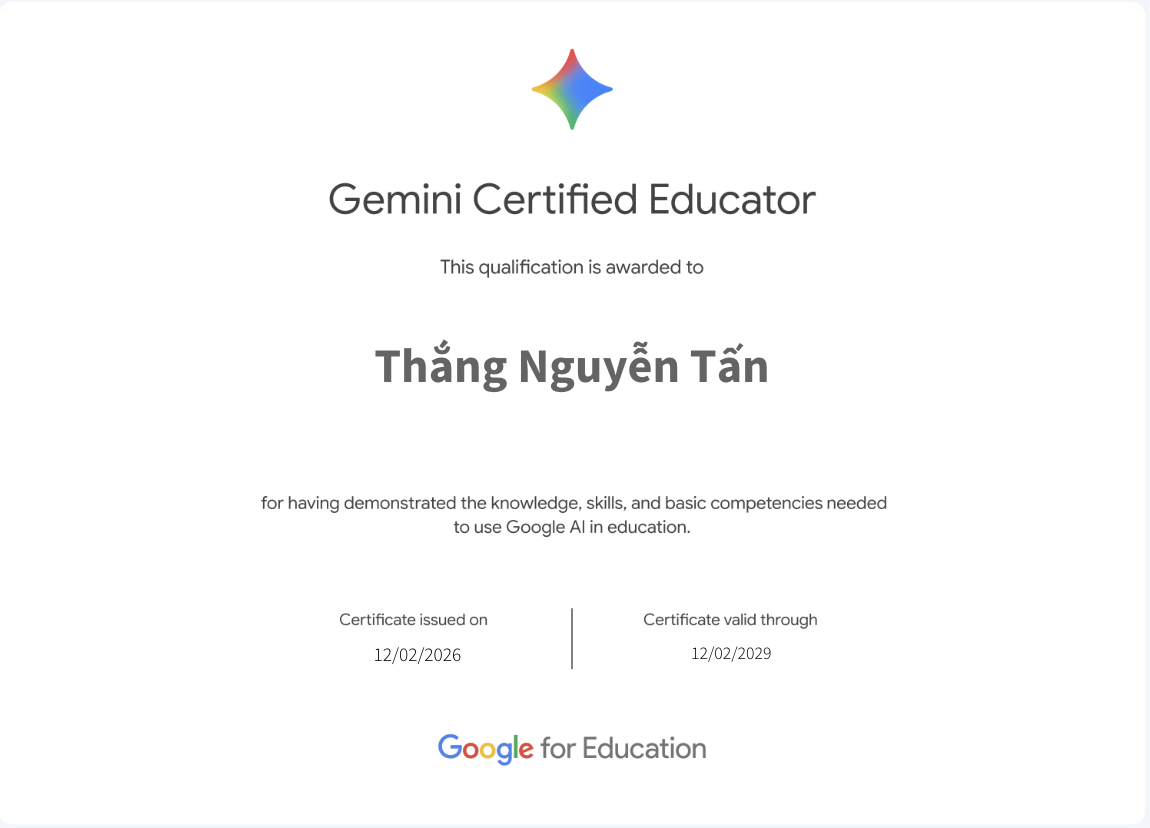 Gemini Certified Educator
