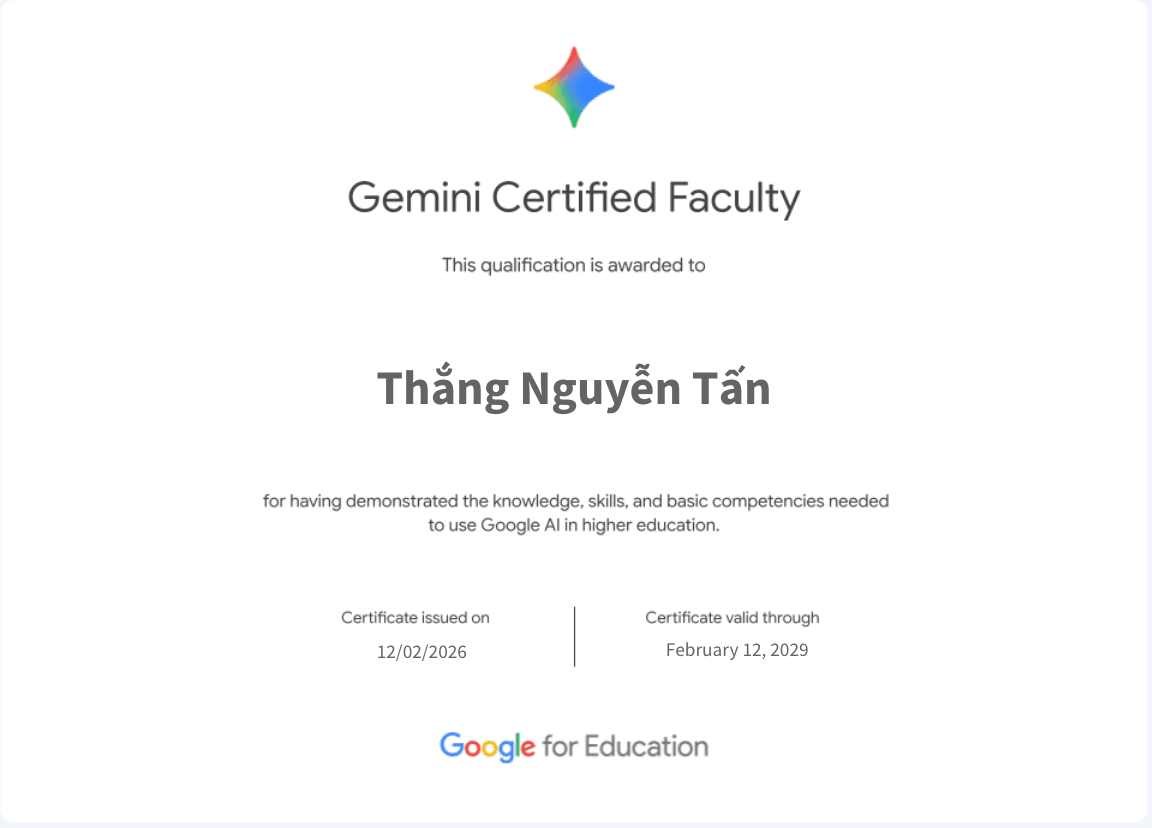 Gemini Certified Faculty