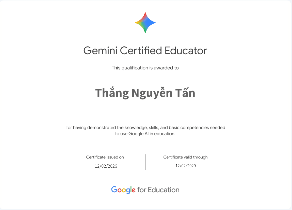 Gemini Certified Educator